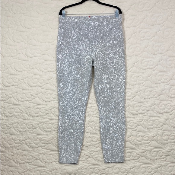 Spanx Leggings Pants Speckle Patterned Tummy Control Sz XL - Picture 1 of 13